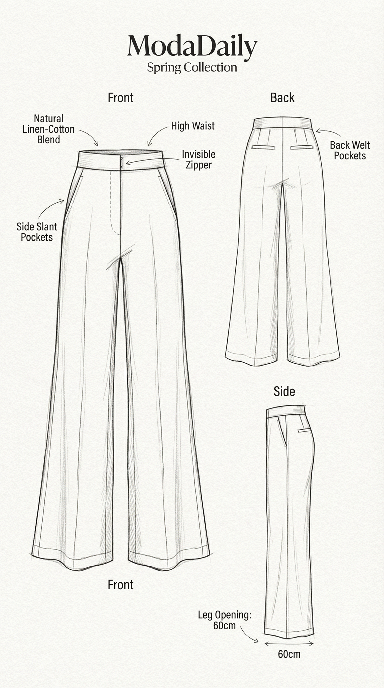 Wide-Leg Trousers